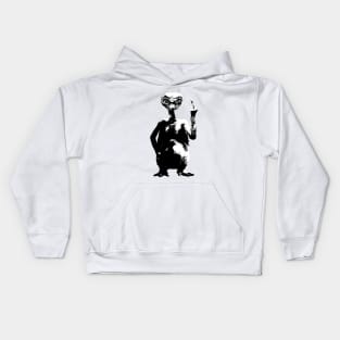 E.T. middle finger Kids Hoodie